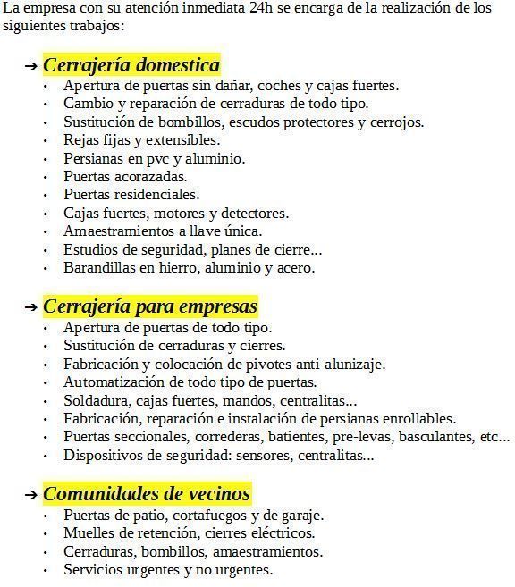 cerrajeros Meliana 24 horas